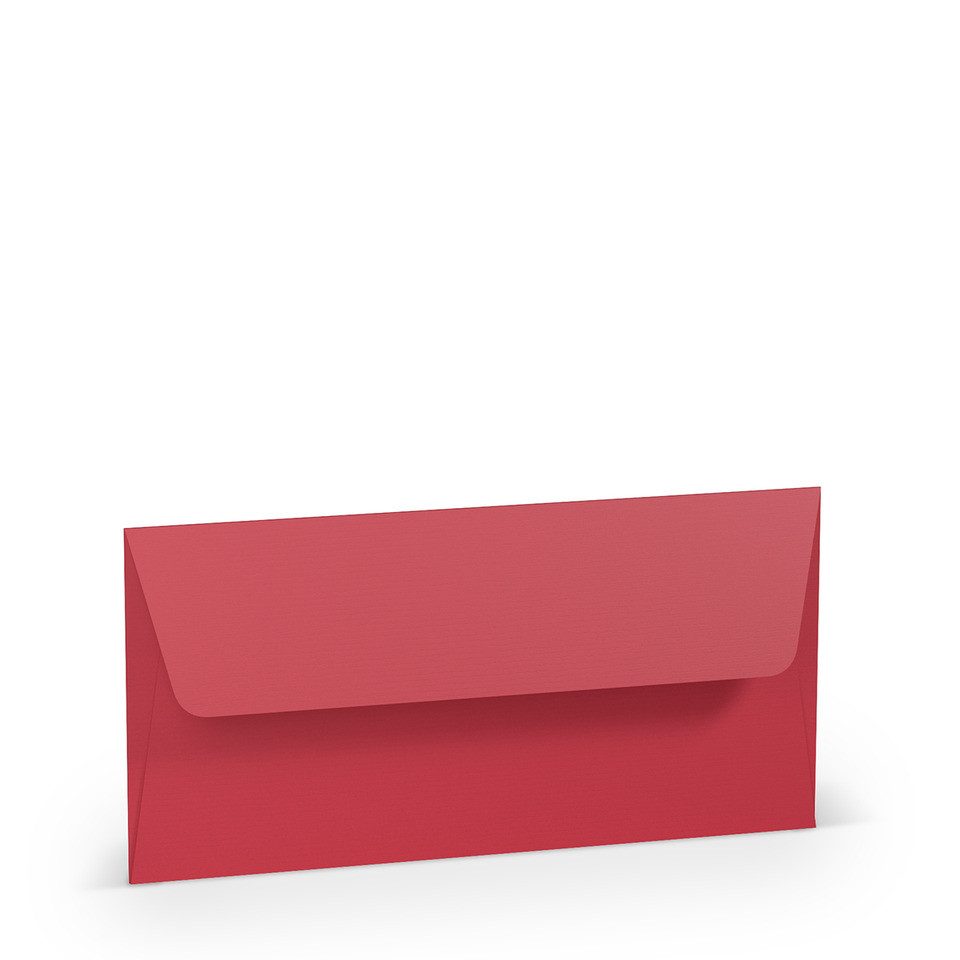 Rössler Briefumschlag 50x RÖSSLER 16400236 Briefhülle Paperado - DL, 100 g/qm, rot gerippt