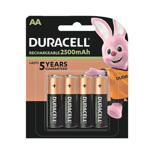 Duracell »Precharged« Akku, (4 St), AA, mehrere 1000x ...