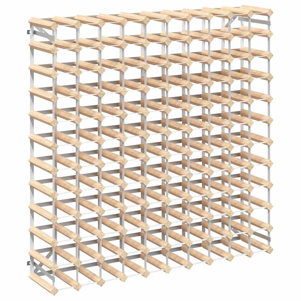 vidaXL Weinregal Weinregal für 120 Flaschen Massivholz Kiefer, 1-tlg.