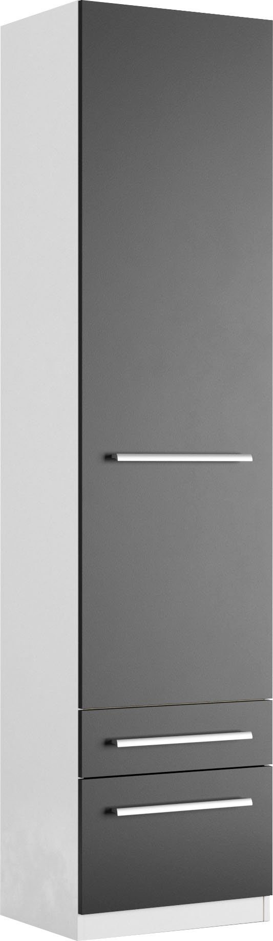 priess Kleiderschrank Schrank Garderobe Wäscheschrank Barcelona in 5 Breiten viel Stauraum, geräumige Schubkästen, mit Spiegel, MADE IN GERMANY