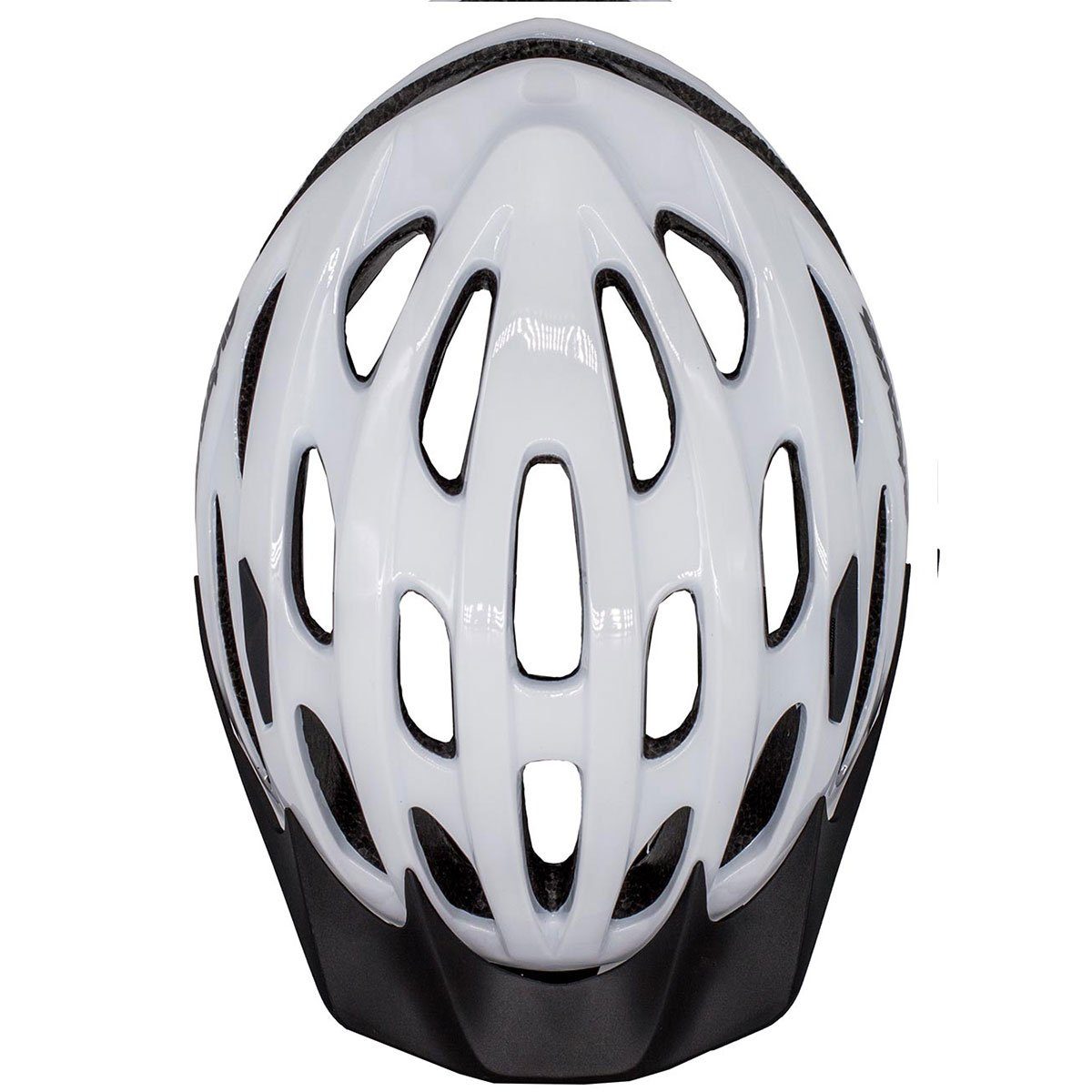 Airtracks Fahrradhelm Fahrradhelm Star S/M (53-58cm), L/XL (58-63cm), K-60 für Herren und Damen - EPS-Körper + IN MOULD / Neon Weiß Schwarz