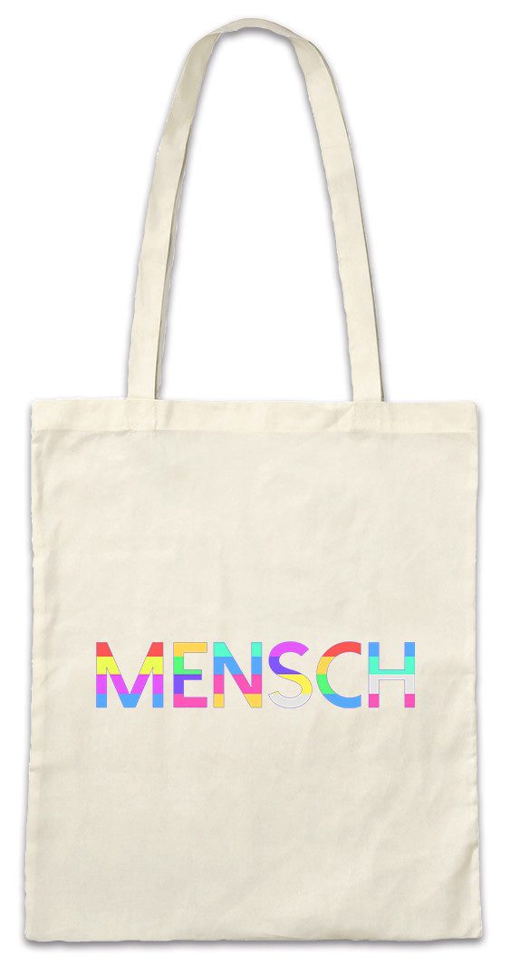 Beuteltasche Mensch Regenbogen Stofftasche Diversität Philanthrop Human Rainbow