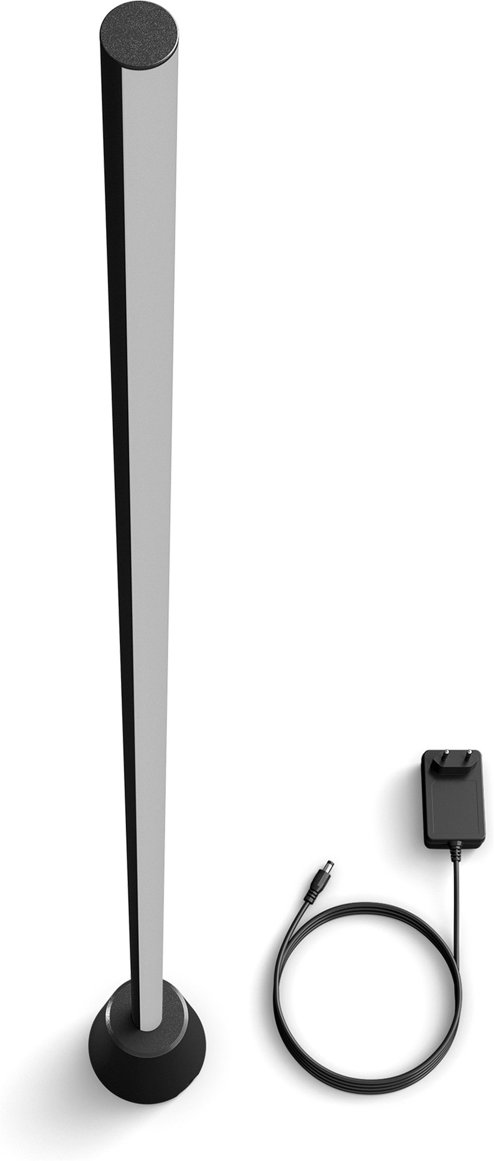 Philips Hue LED Stehlampe Play Stehleuchte, 135 cm, RGBW, Weiß & Farbverläufe, smartes Licht, Abschaltautomatik, Bluetooth, CCT - über Fernbedienung, Dimmer, Dimmfunktion, Farbsteuerung, Farbwechsel, Leuchtdauer einstellbar, Memoryfunktion, Nachtlichtfunktion, RGB, Smart Home, Timerfunktion, Weckerfunktion, dimmbar über Fernbedienung, getrennt schaltbar, mehrere Helligkeitsstufen, LED fest integriert, RGB, App‑ & Sprachsteuerung (TV‑Sync mit Hue Bridge & Sync Box)