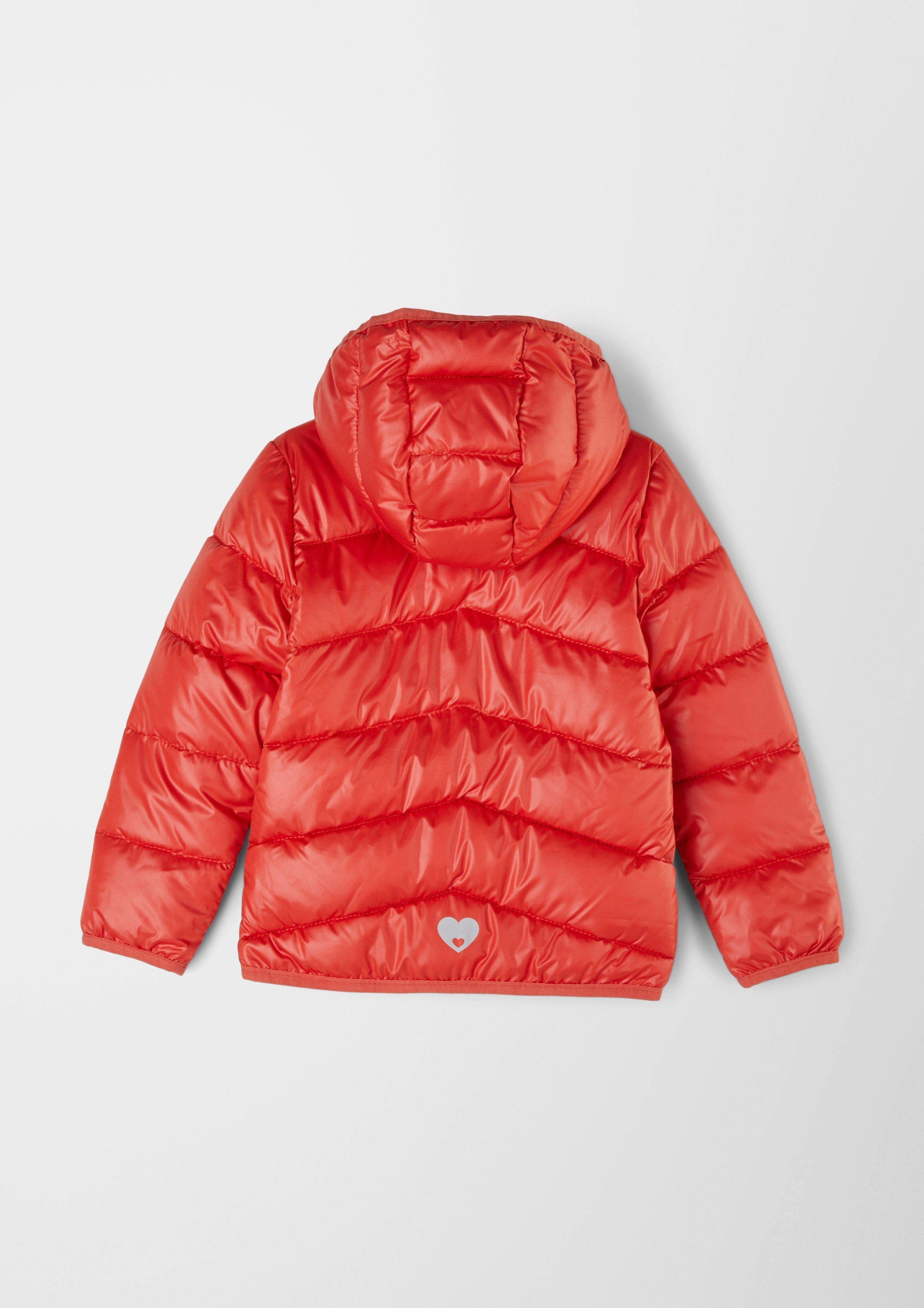 Steppjacke red mit Kapuze s.Oliver Outdoorjacke