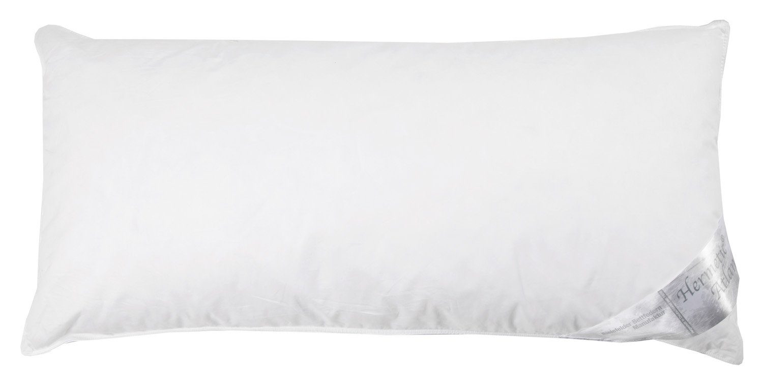 Bielefelder Bettfedern-Manufaktur Verse GmbH Kopfkissen ATLANTIK, 80 x 40 cm, Füllung: Daunenfedern, Federn, Bezug: Baumwolle, Rückenschläfer, Seitenschläfer, Made in Germany