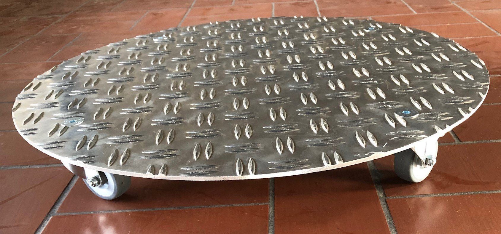 Schlögel Pflanzenroller Schwerlast Pflanzenroller rund AluGrip-SR400 Belastung bis 400kg, Rollen aus thermoplastischem Gummi (TPE)