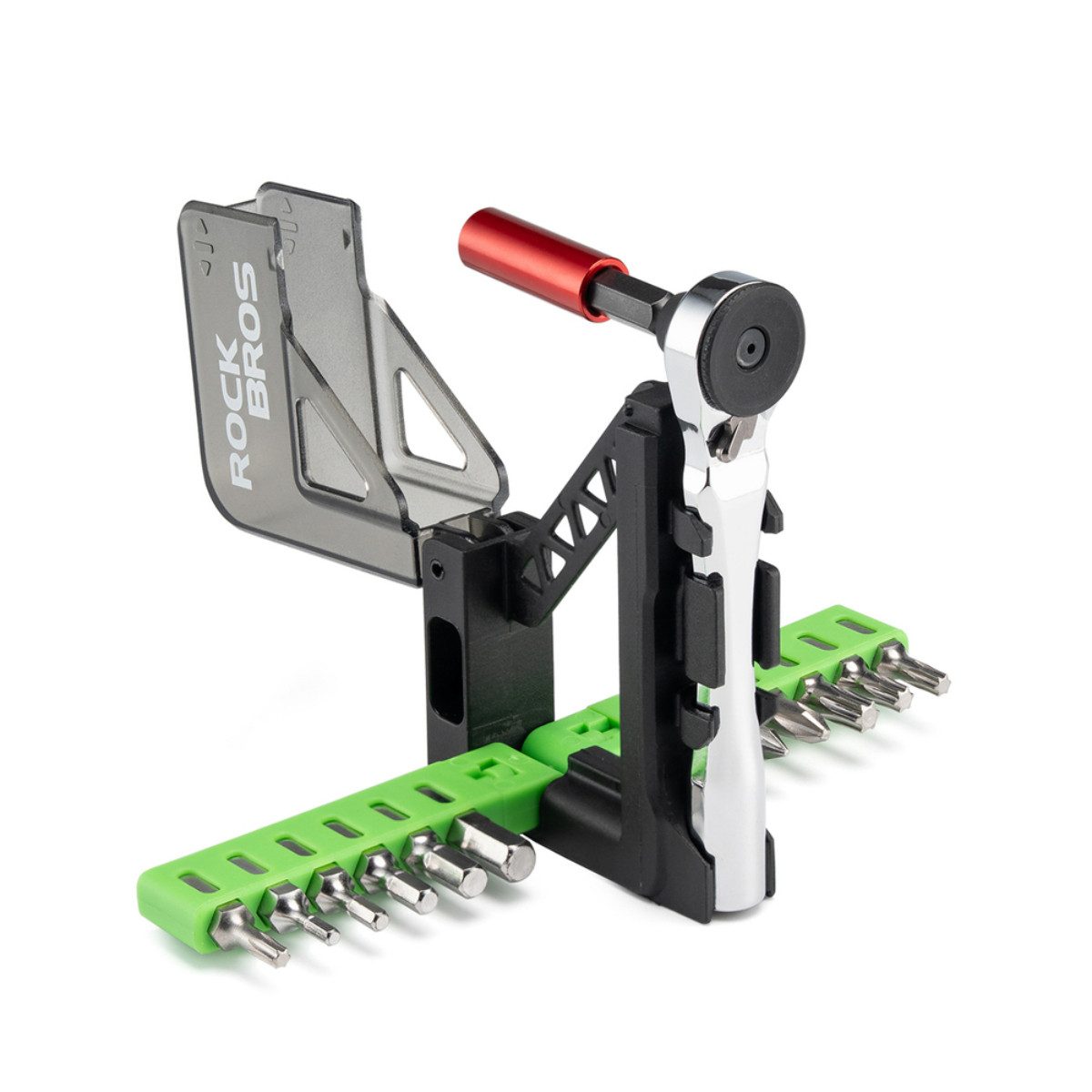ROCKBROS Fahrradwerkzeugset, (Multitool Set), Kompaktes Ratschen Multitool für unterwegs