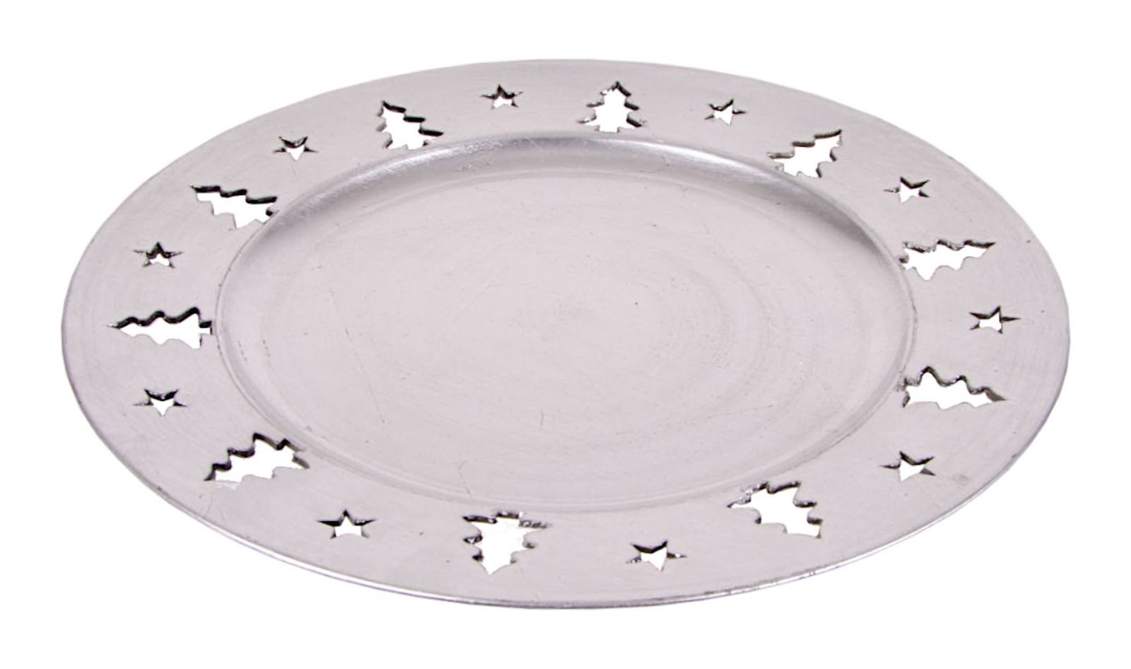 BURI Dekoteller Weihnachtsteller 33cm Plätzchenteller Adventsdeko Nikolausteller