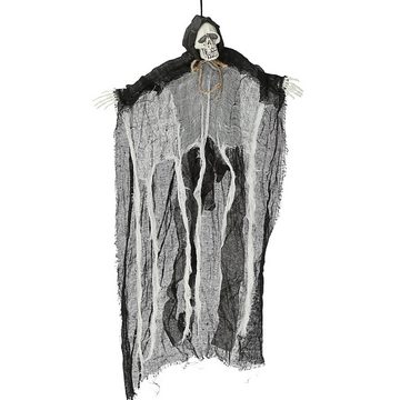 CEPEWA Dekofigur Halloween Sensenmann zum Aufhängen H60cm Halloween-Party Skelett