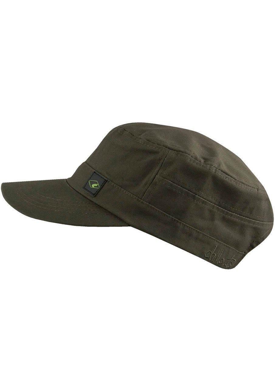 chillouts Army Cap El Paso Hat aus reiner Baumwolle, atmungsaktiv, One Size olivgrün