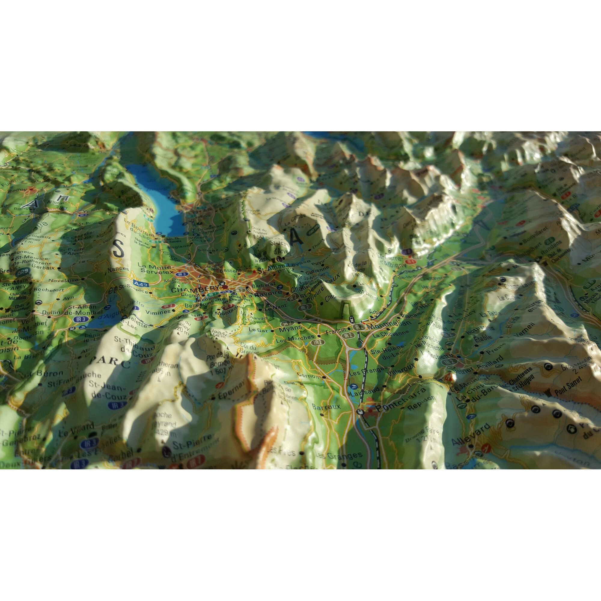 3Dmap Wandbild 3Dmap Regional-Karte La Savoie