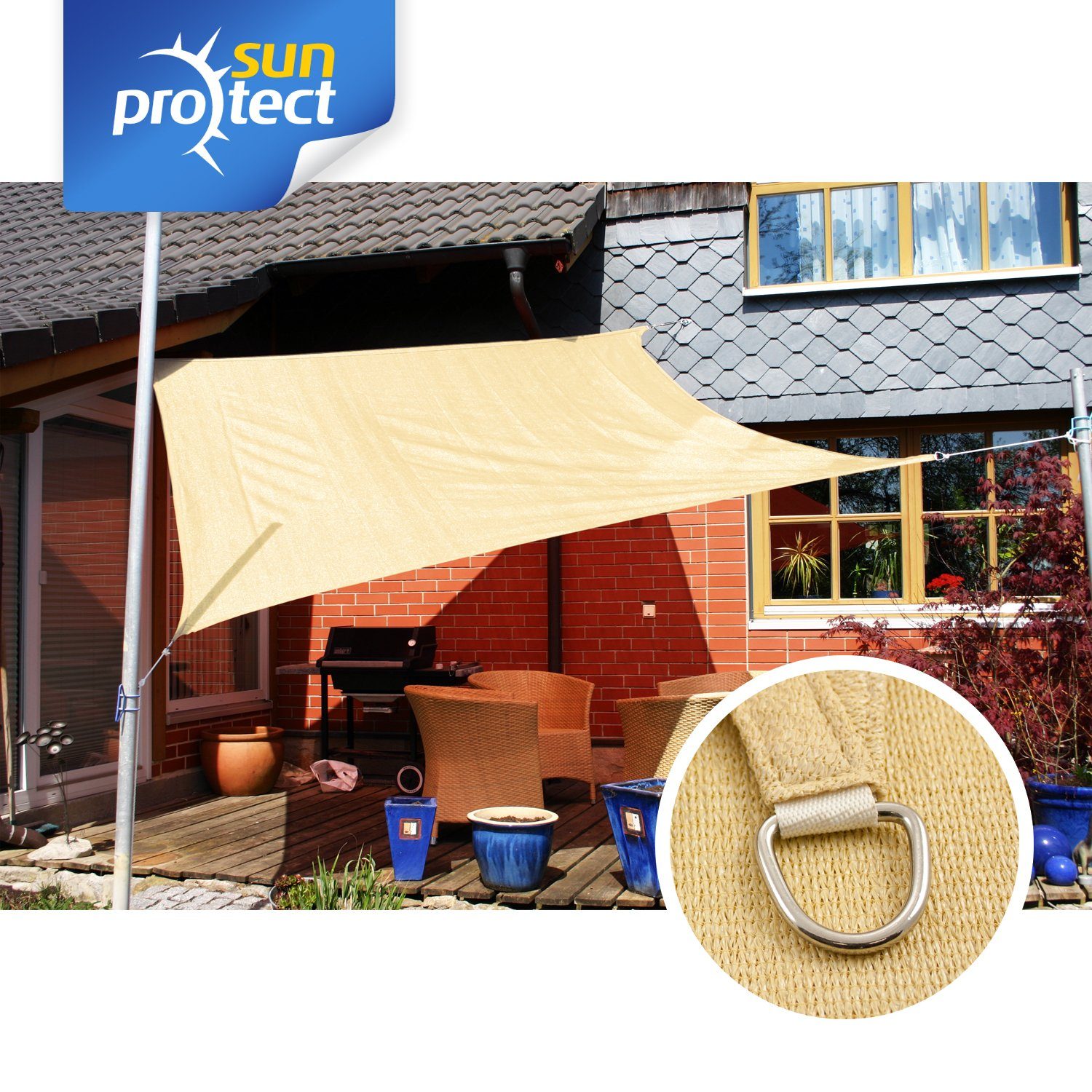 sunprotect Sonnensegel 2,5 x 2,5 m günstig online kaufen