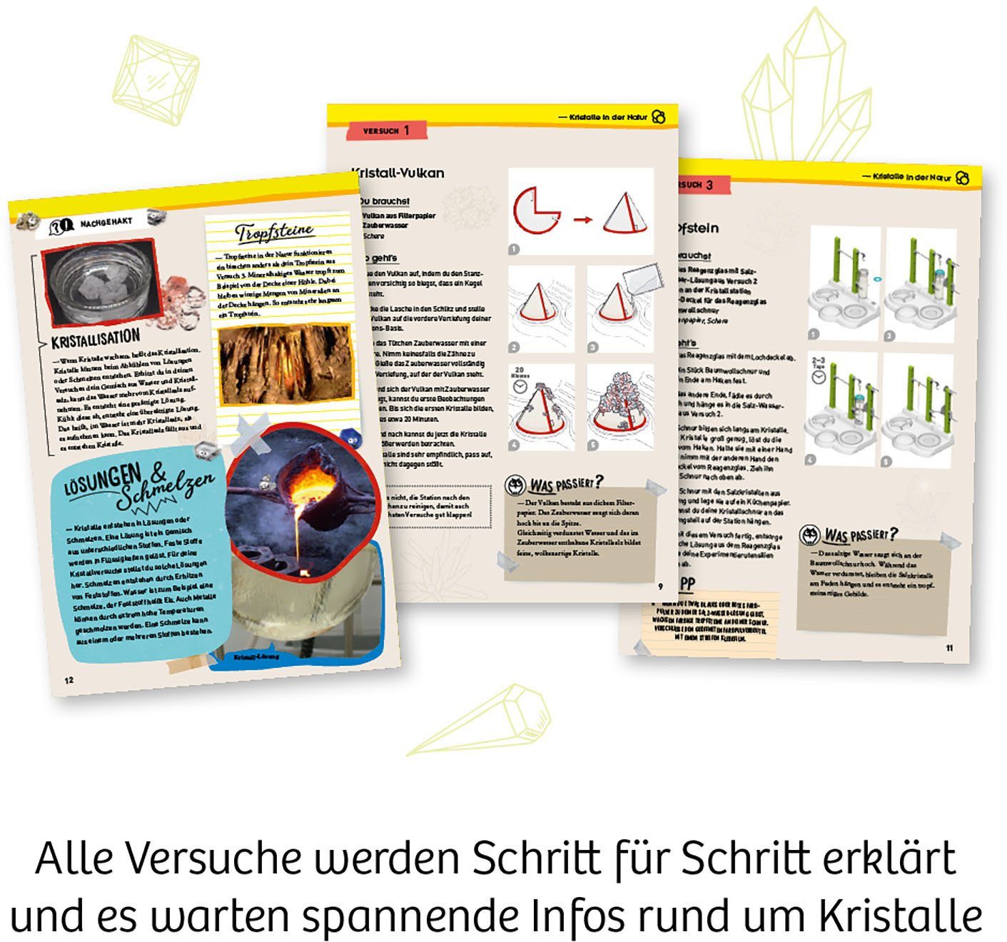 Verlag Made Germany Kosmos Experimentierkasten in KOSMOS Kristall-Labor,