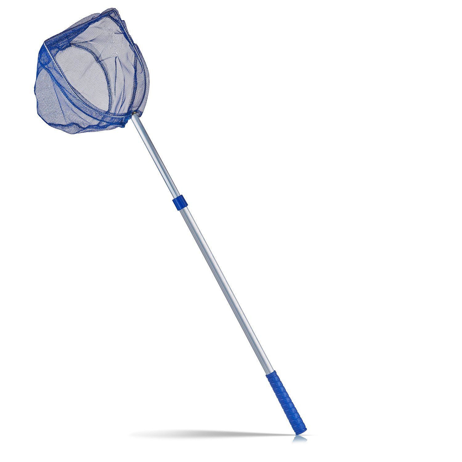 BigDean Kescher 75-121cm Teichkescher Teleskopstange Feinmaschig Teich Alge günstig online kaufen