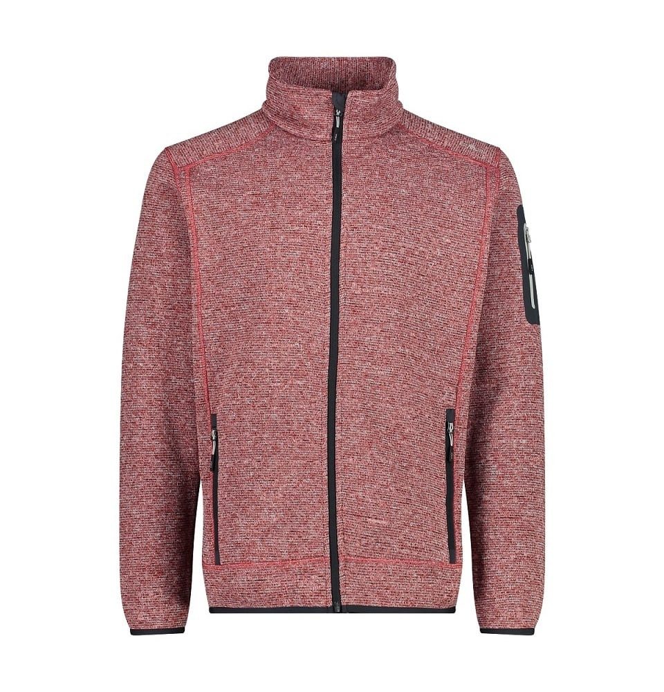 CMP Fleecejacke Knit-Tech mit Stehkragen rot Herren