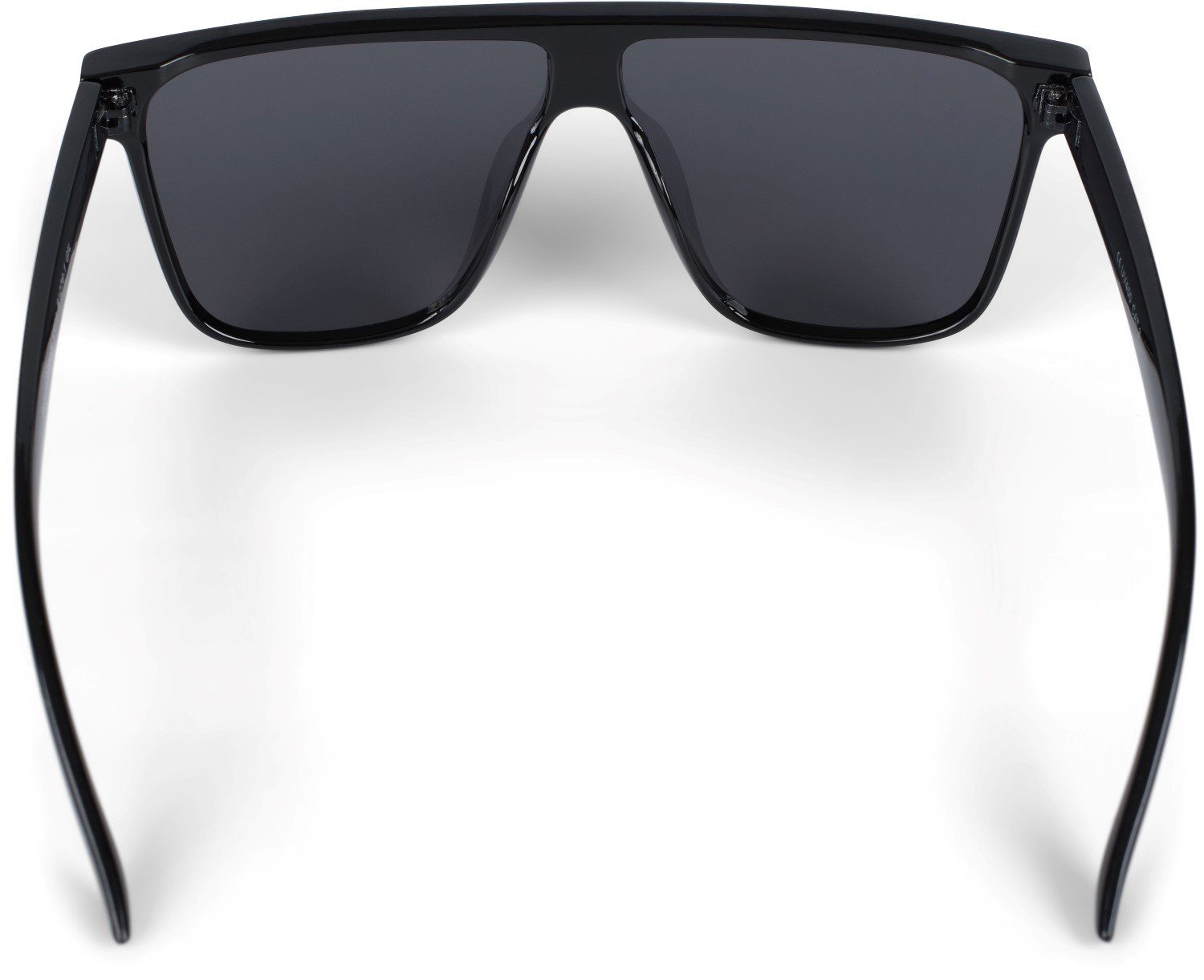 styleBREAKER Sonnenbrille (1-St) Getönt Schwarz Gestell / getönt Glas Grau