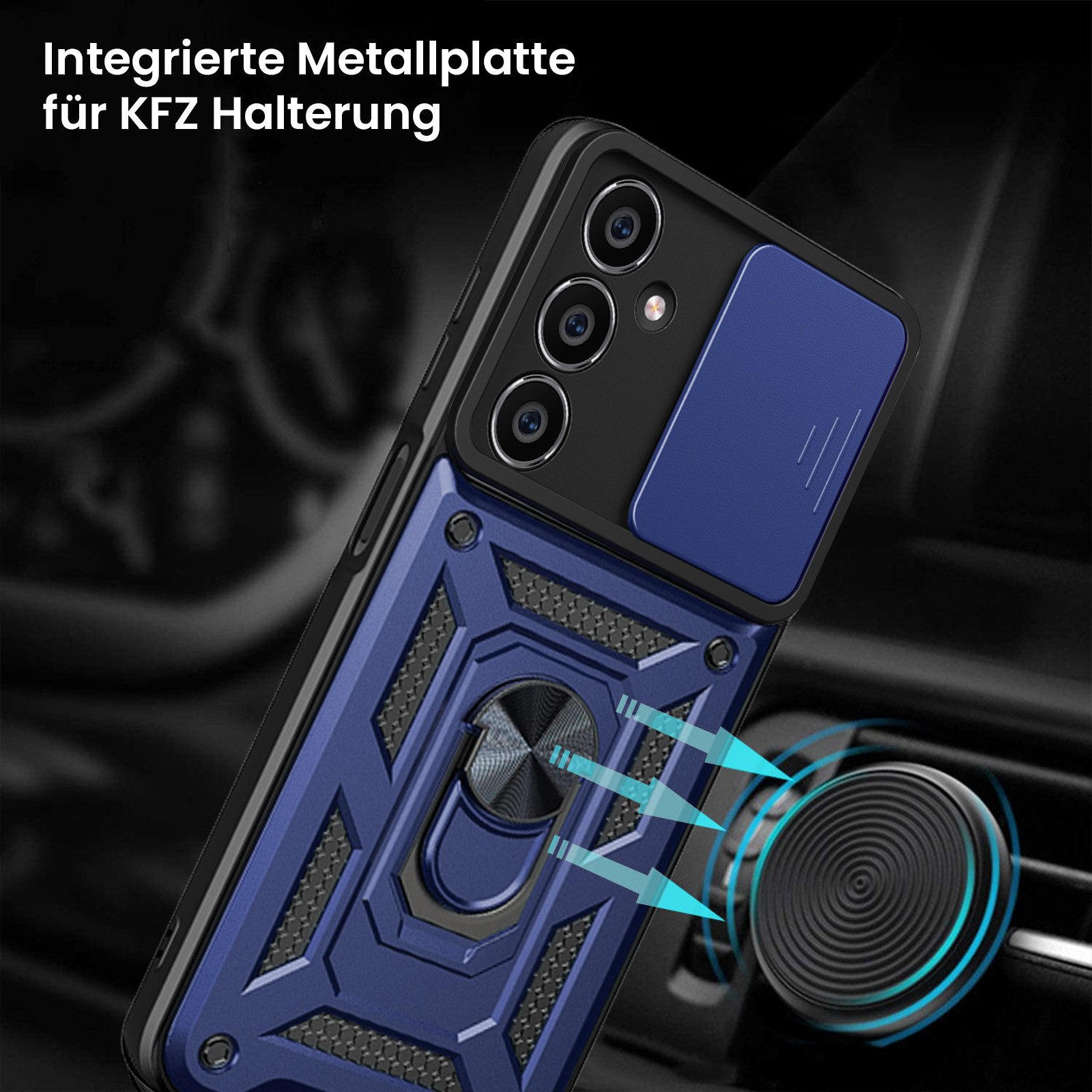 Tec-Expert Handyhülle Outdoor Cover Hülle für Samsung Galaxy A05s 6.7 Zoll, 6.7", Premium Hülle mit Kameraschutz aus verstärktem Polycarbonat