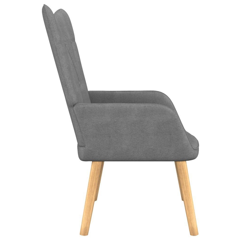 Relaxsessel Stoff Hocker TV-Dunkelgrau LETAN Sessel mit tinkaro