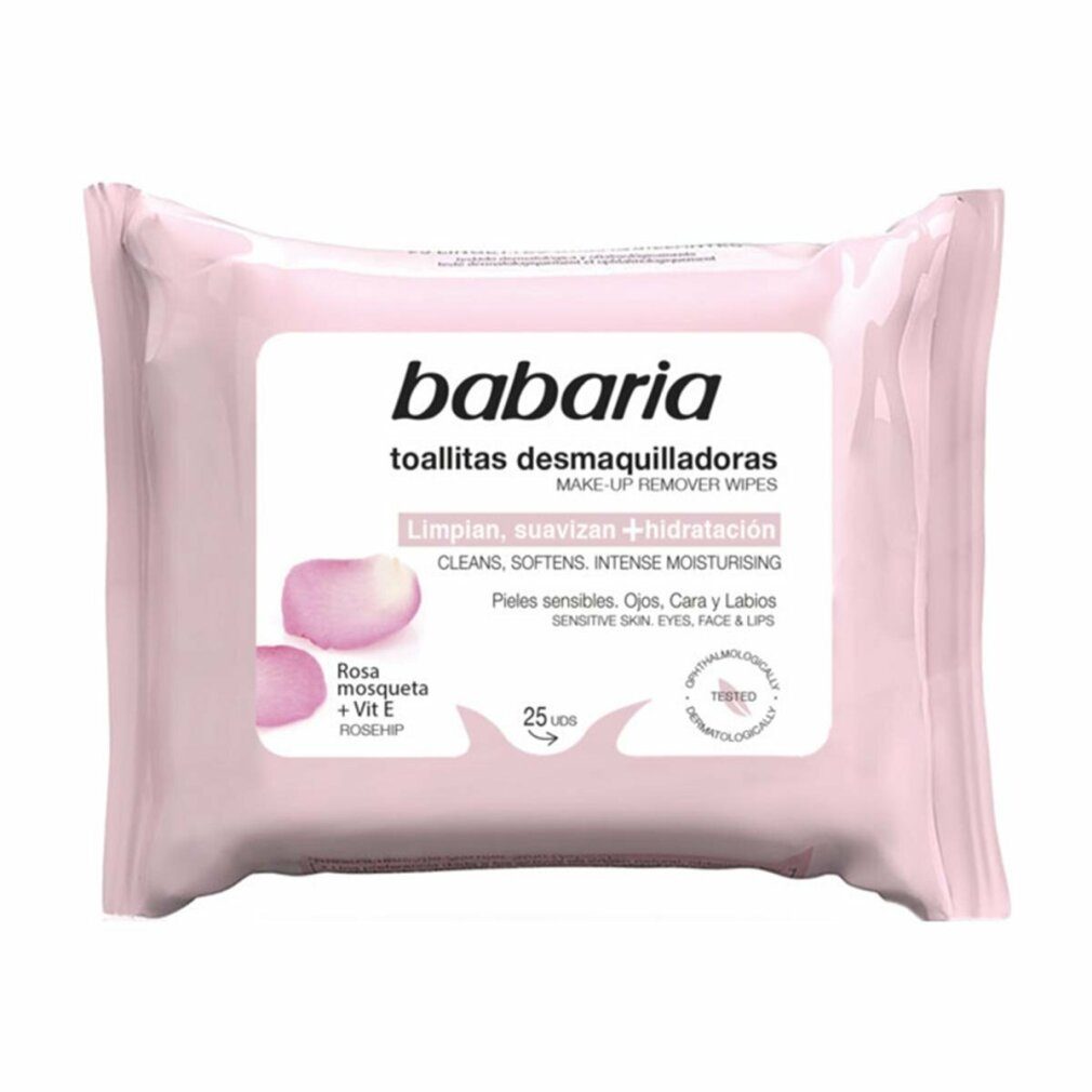 babaria Make-up-Entferner Rosa Mosqueta Unid. 25 - Desmaquilladoras Toallitas