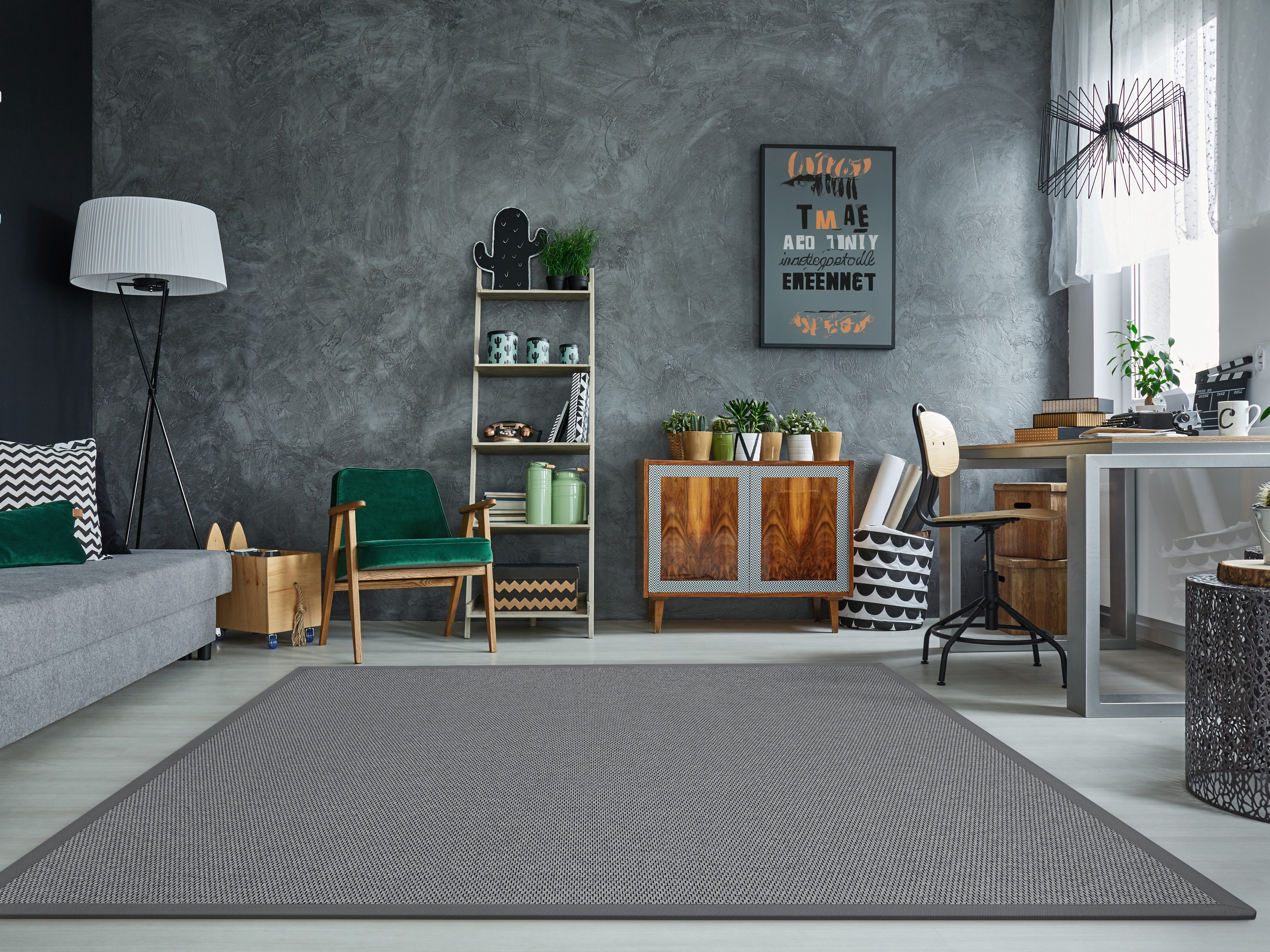 Dekowe Teppich Naturana Panama Spezial, rechteckig, Höhe: 8 mm, Flachgewebe, meliert, Sisal-Optik, mit Bordüre, Wohnzimmer