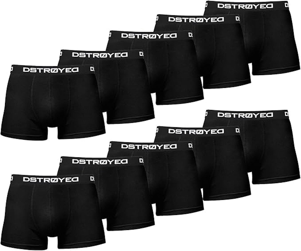 Boxershorts Boxershorts Herren 10er Pack S-5XL Unterhosen Schwarz