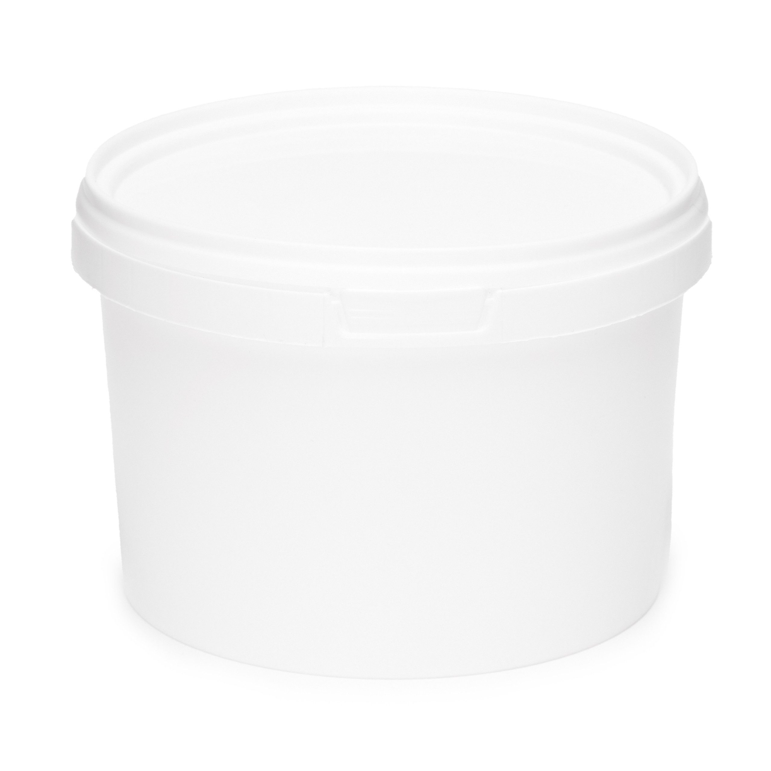 Garronda Putzeimer Eimer mit Deckel Weiß GD-0071, (1-tlg), für Lebensmittel und Chemikalien