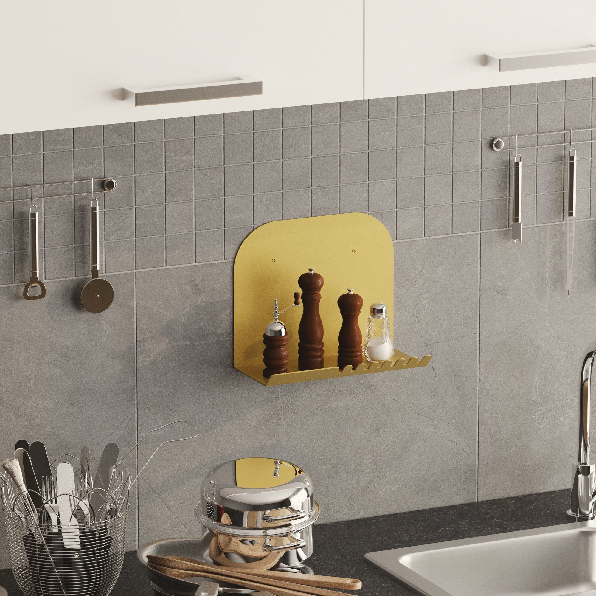 Skye Decor Wandregal 100% METAL, 23 x 12 x 28 T1308