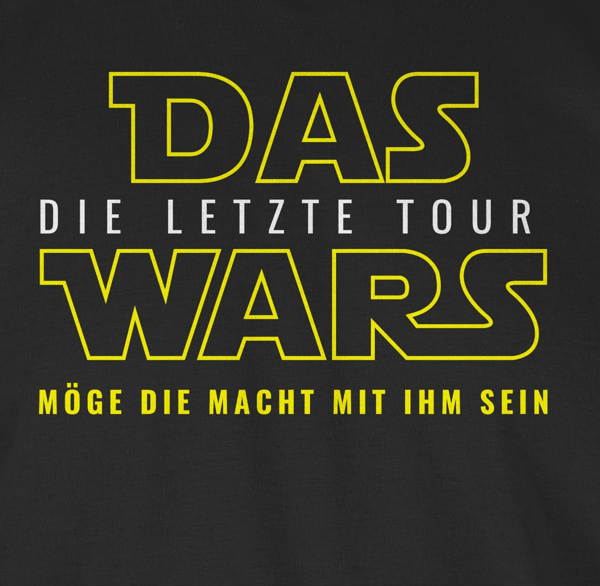 Shirtracer T-Shirt Das Wars Männer Letzte Schwarz - Tour JGA 1