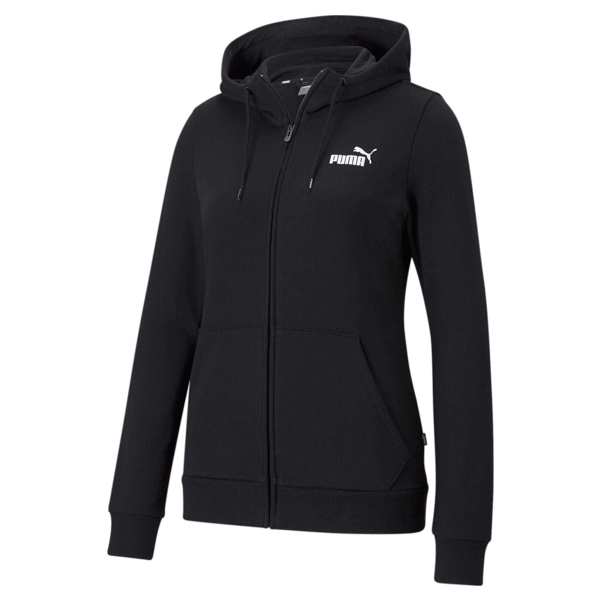 PUMA Sweatshirt Essentials Kapuzenjacke Damen Black