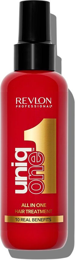 REVLON PROFESSIONAL Leave-in Pflege UNIQONE ALL IN ONE HAIR TREATMENT, Sprühkur mit zehn Vorteilen für trockenes und strapaziertes Haar.