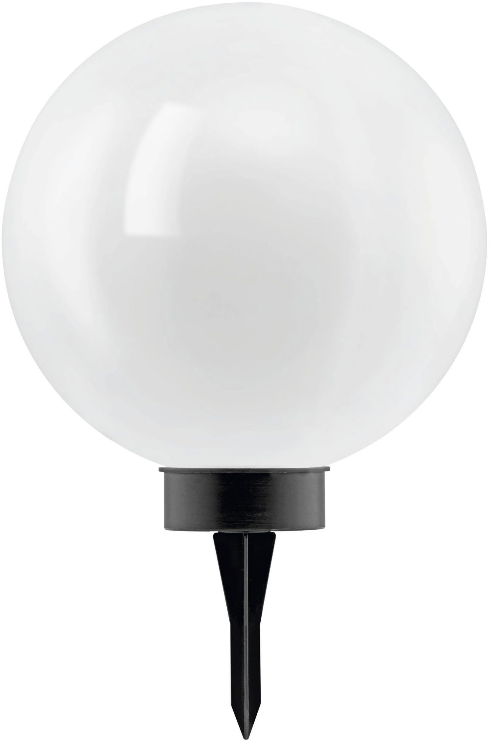 EGLO LED Solarleuchte Z_Solar Solarleuchte, Außenleuchte, Außenbeleuchtung. Erdspiess, Lampe, Ein-/Ausschalter, LED fest integriert, Warmweiß, EGLO Solarleuchte Z_solar schwarz Kunststoff weiss 1X0,2W H:61 Ø 30 cm