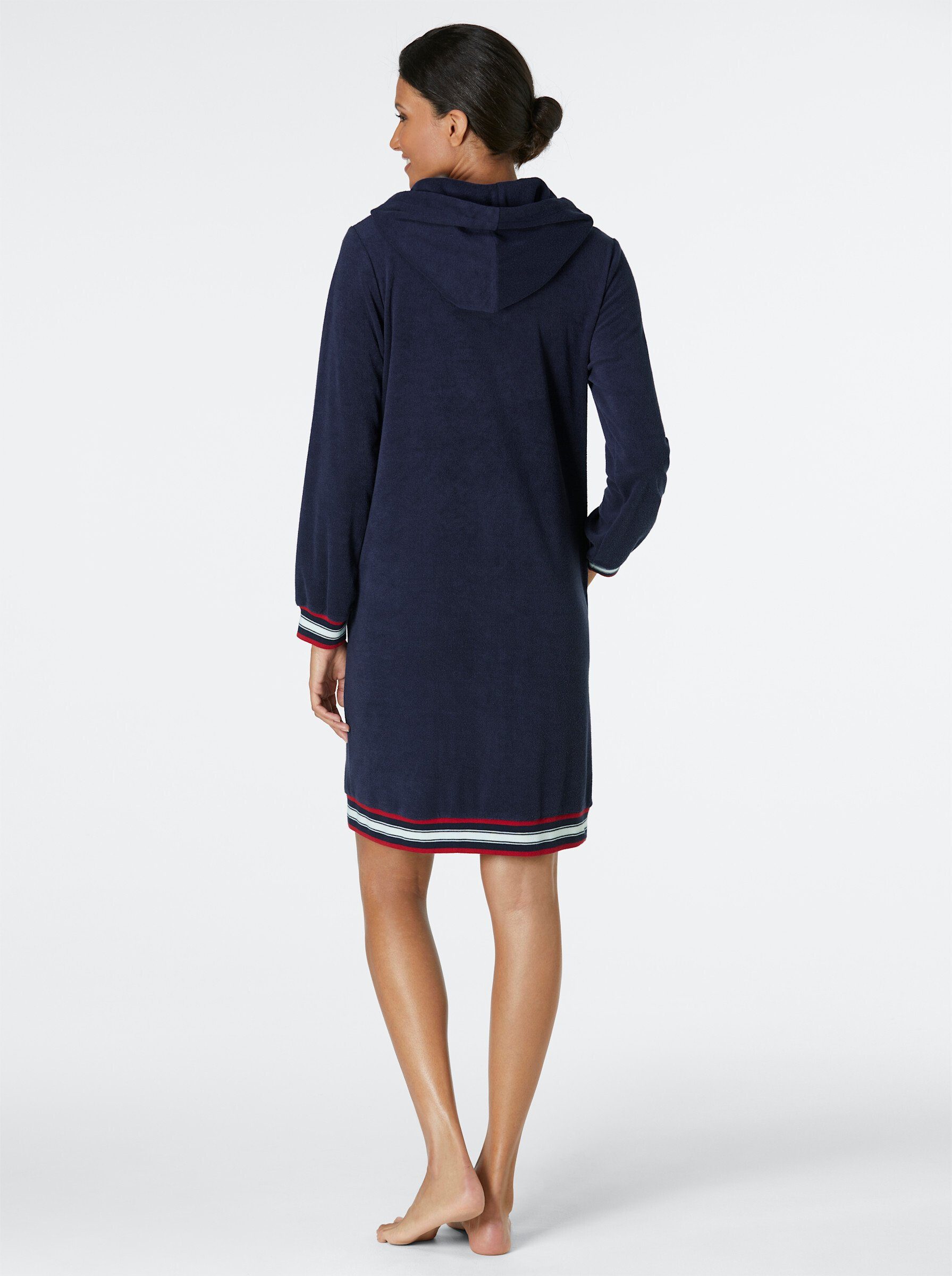 Witt Damenbademantel Bademantel ., Länge ca. 95 cm, Baumwolle, Reißverschlu günstig online kaufen