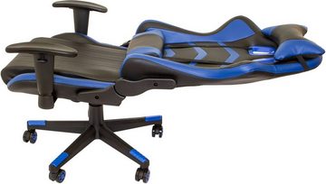 NATIV Haushalt Gaming-Stuhl Gaming-Stuhl mit Nachen- und Rückenkissen (Stück), Nacken- und Rückenkissen verstellbar, Racing Design, verstellbare Rückenlehne, Wipp-Mechanismus
