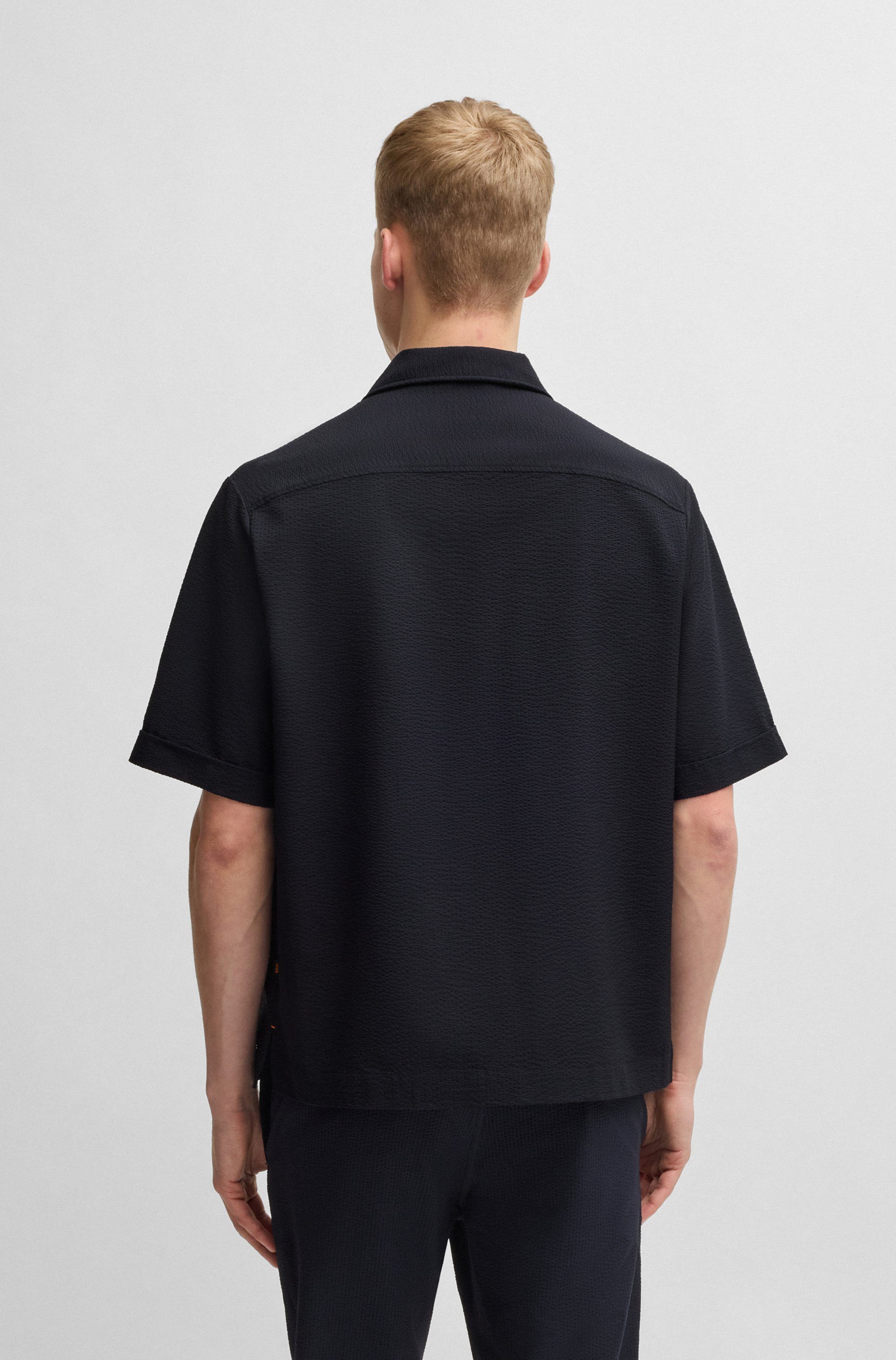 BOSS ORANGE Kurzarmhemd Lapoully mit leichter Struktur günstig online kaufen