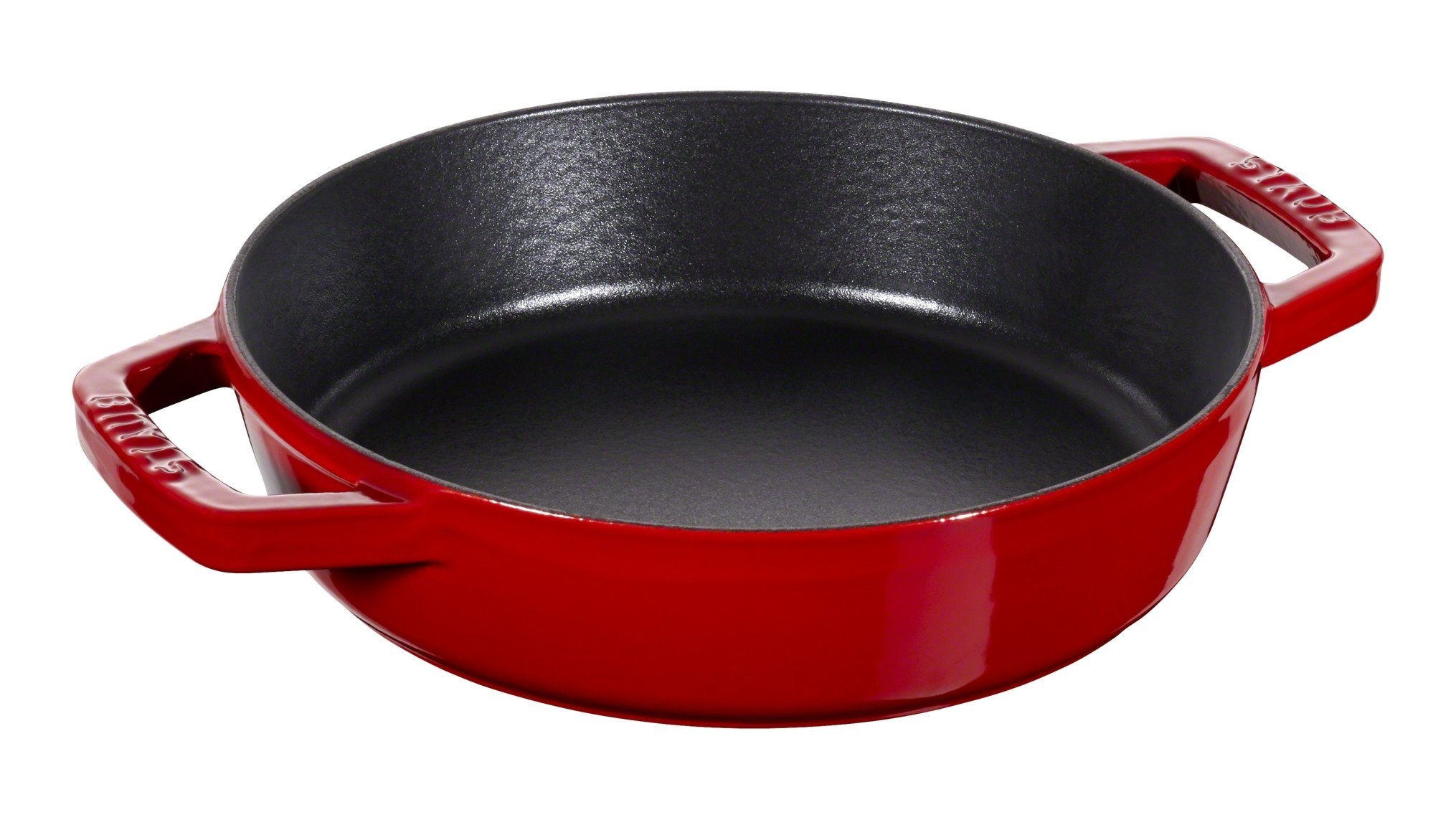 Staub Bratpfanne Staub Pans Bratpfanne, 26 cm Gusseisen Kirsch-Rot rund Kirsch-Rot, (1-tlg)