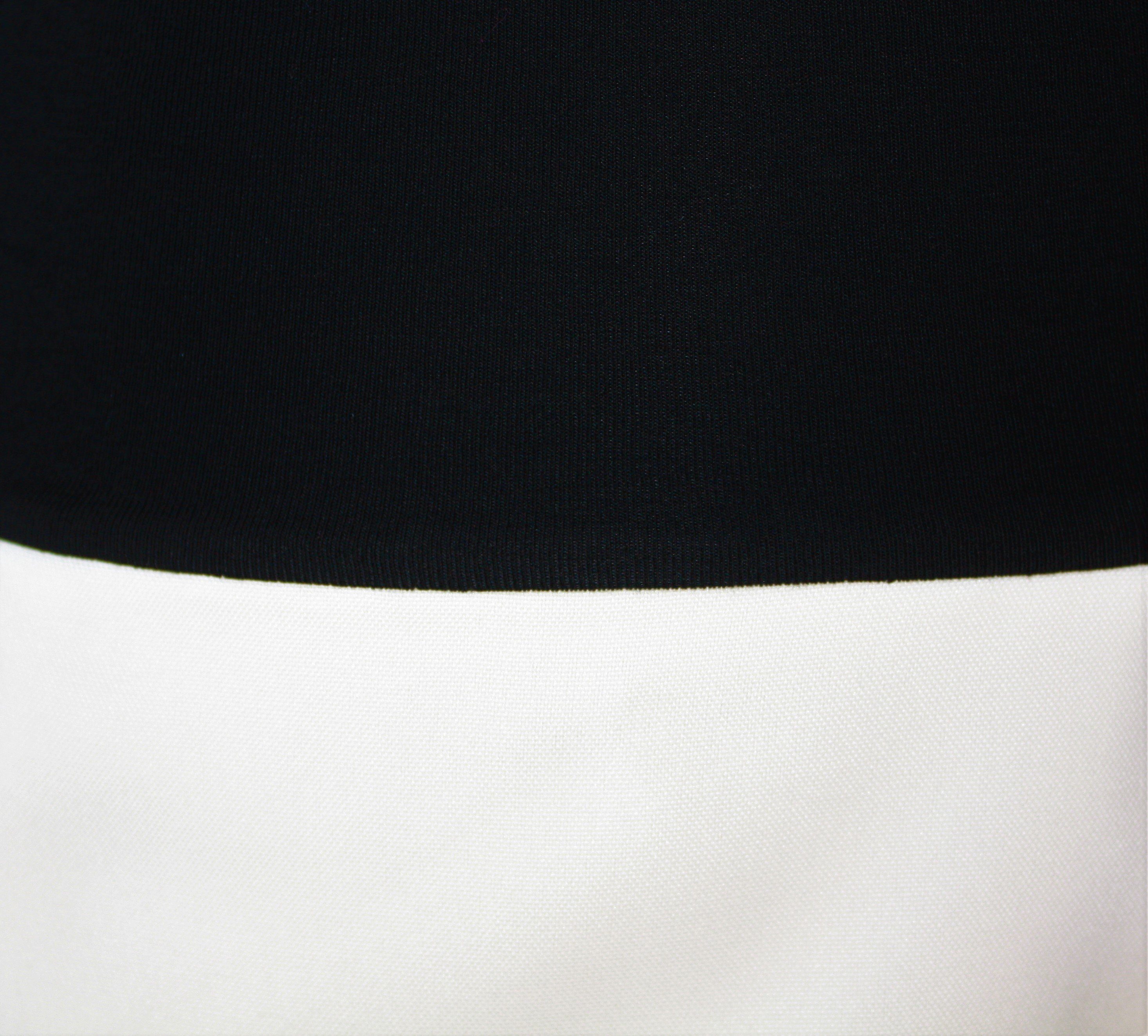 dunkle design Minirock Ballonrock Grau Schwarz Ecru Mini elastischer Bund