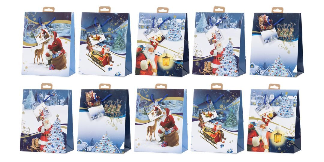 Geschenkbox Laro Geschenktaschen Geschenktüten Weihnachten 10/20/40/100stk Medium