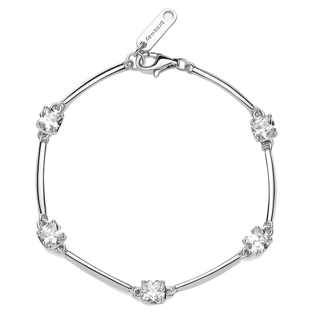 Brosway Armband Stylisches Silberarmband mit Zirkonia Fancy FIW05