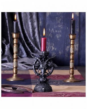 Horror-Shop Kerzenständer Gothic Kerzenhalter mit Baphomet Motiv