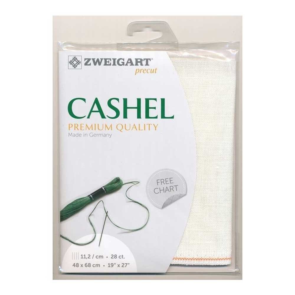 Zweigart Kreativset Zählstoff CASHEL Zweigart Precute 28 ct. 3281 100% Leinen Farbe 101 m, (embroidery kit by Marussia)