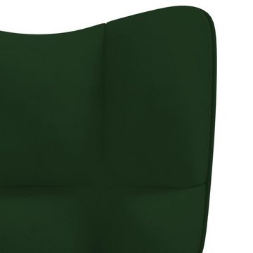 furnicato Sessel Relaxsessel Dunkelgrün Samt