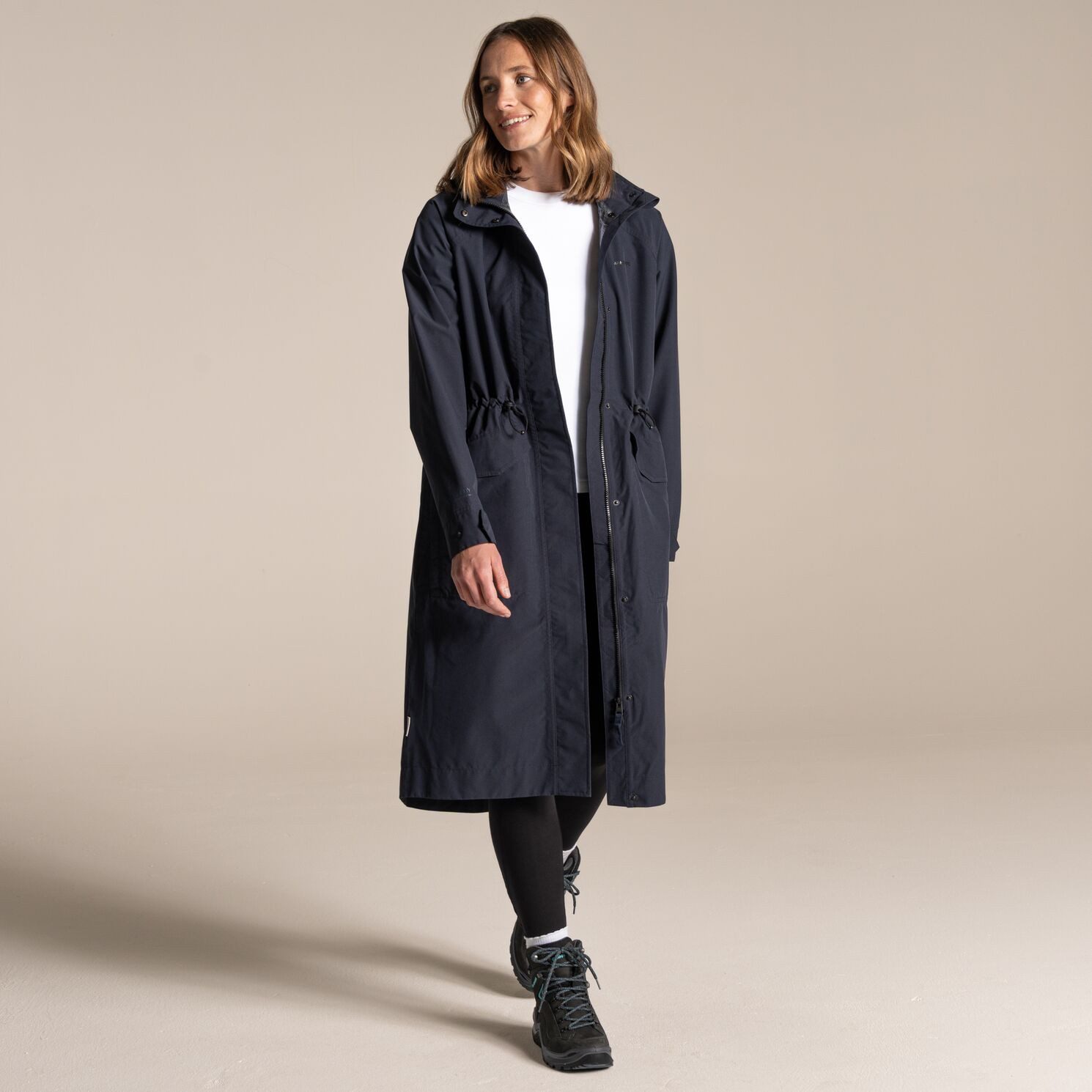 Craghoppers Hardshelljacke Craghoppers - Saxifrage Jacket - Damen Regenmantel Herbstmantel, beige