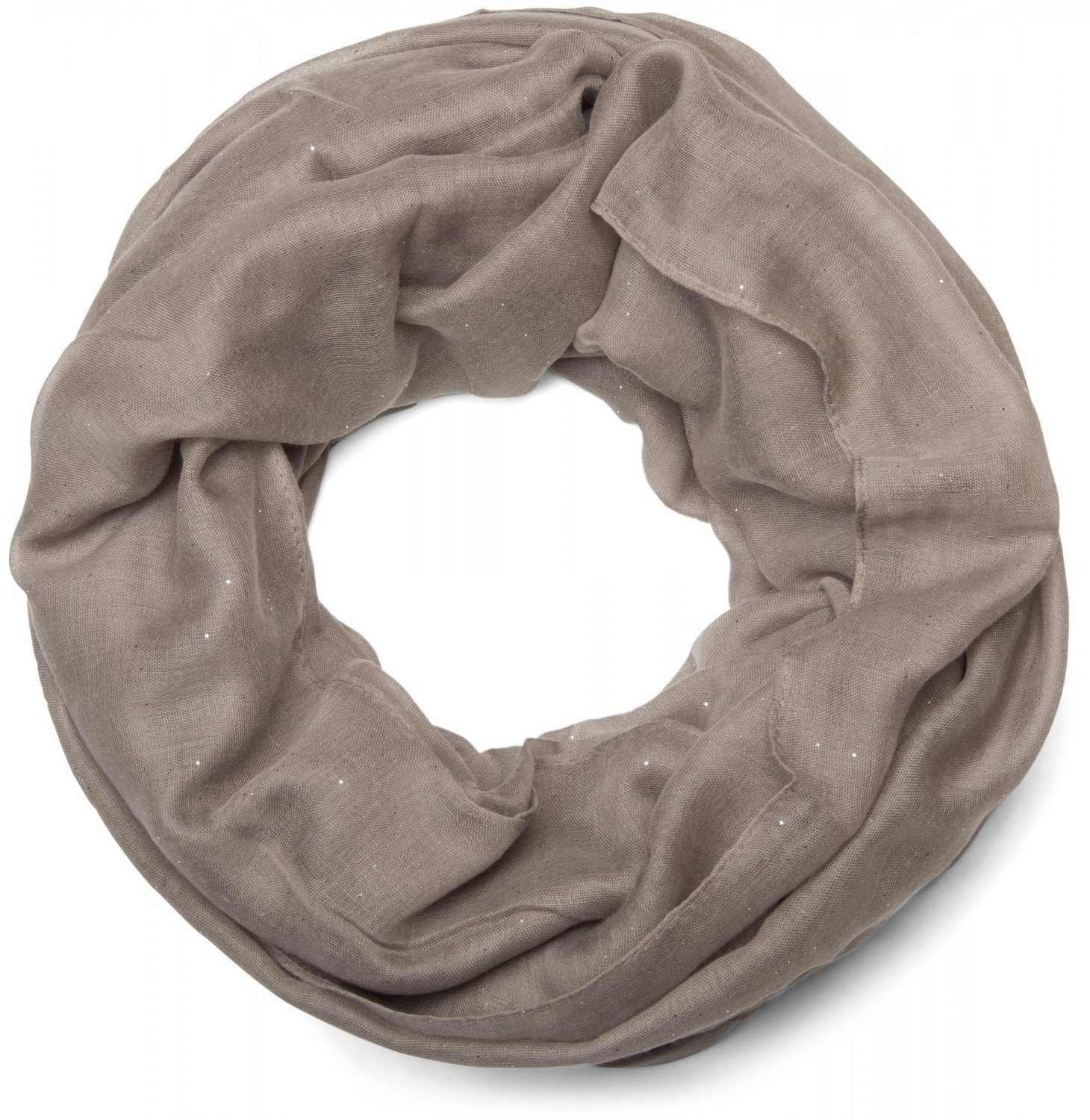 styleBREAKER Loop Loop mit Glitzer unifarben, (1-St) günstig online kaufen