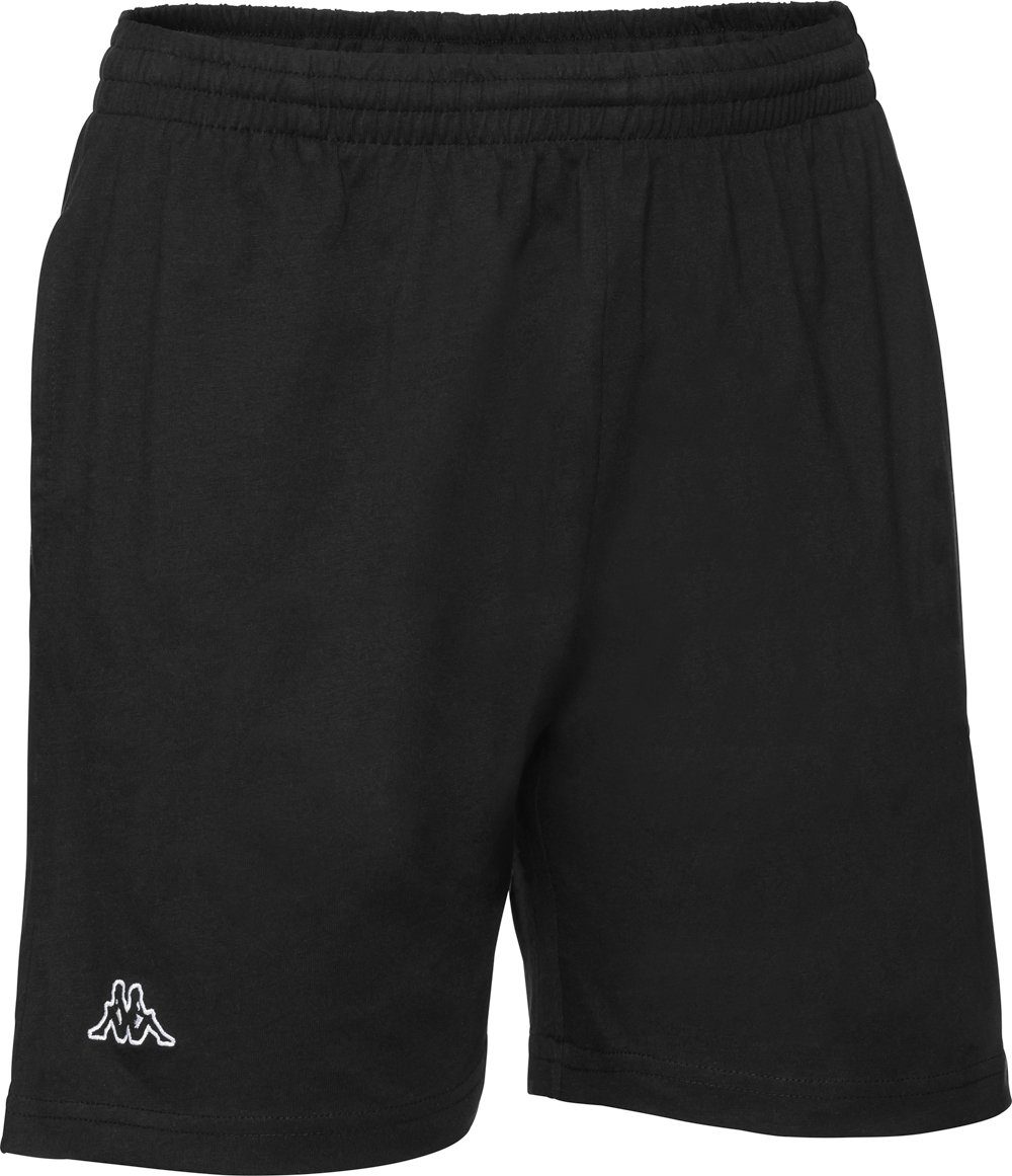 Kappa Shorts unisex, aus formstabiler Baumwolle schwarz