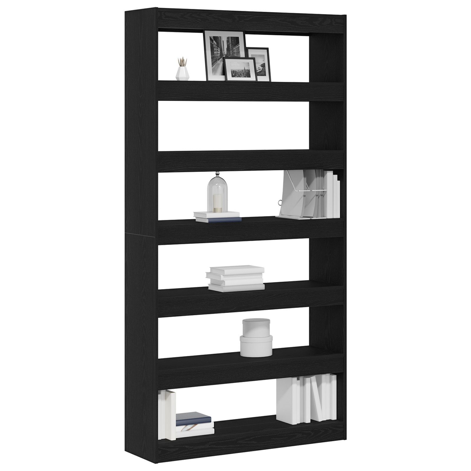 vidaXL Bücherregal Bücherregal Schwarze Eiche Material günstig online kaufen