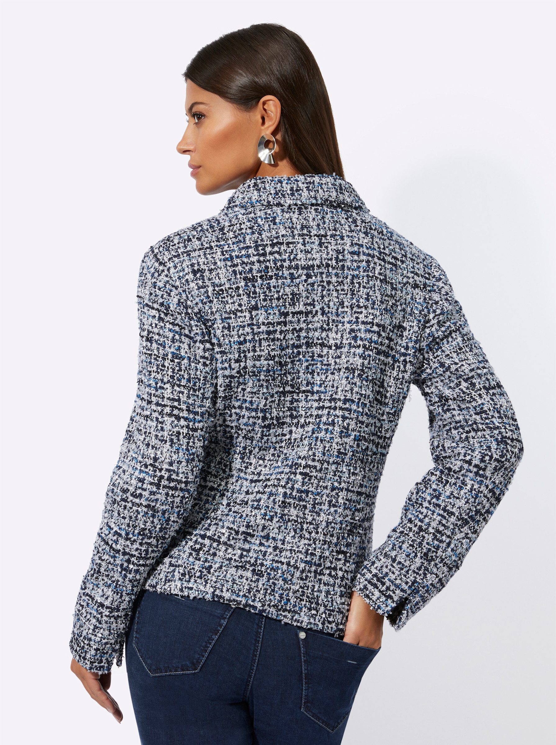 creation L Blusenblazer Bouclé-Blazer . günstig online kaufen