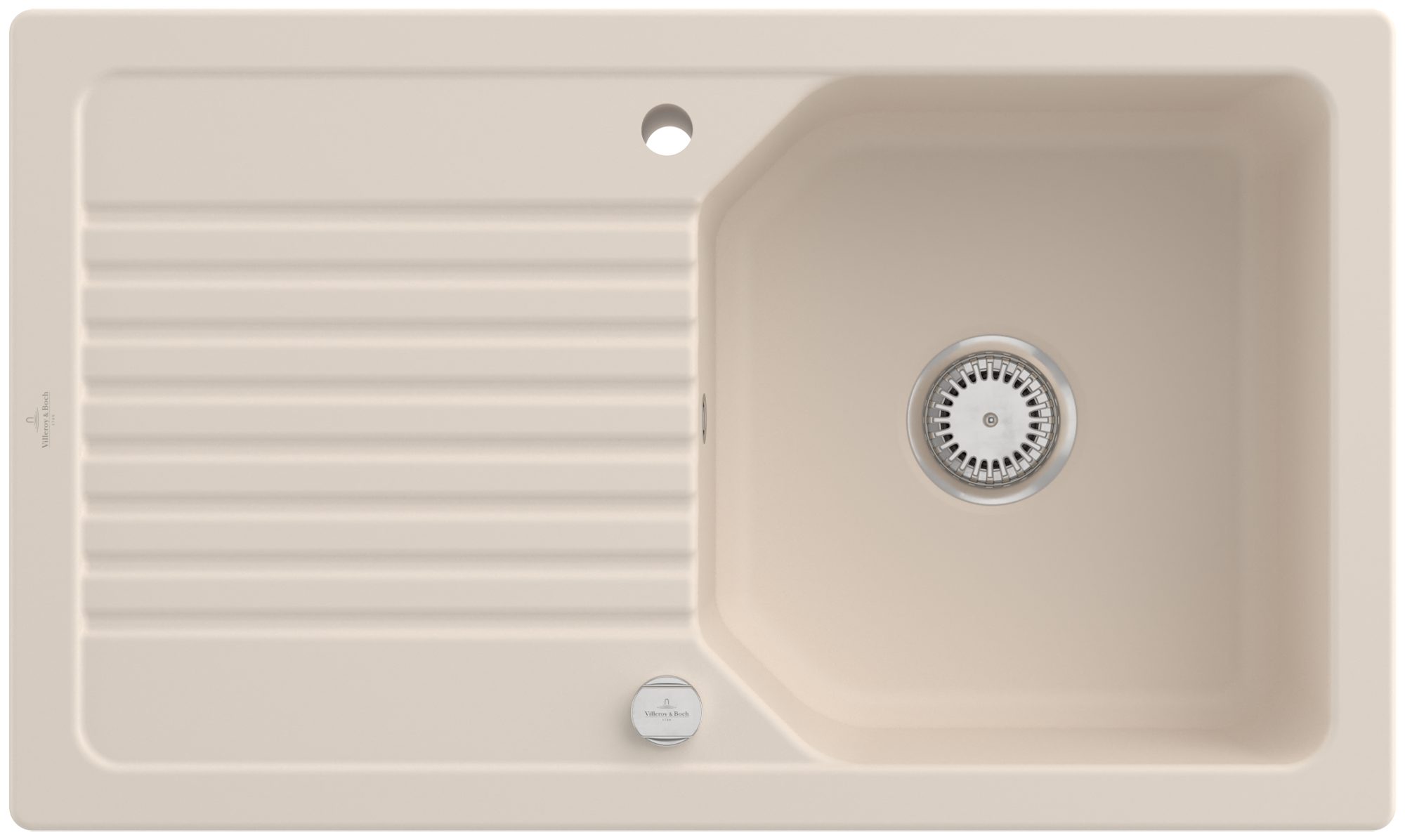 Villeroy & Boch Einbauspüle 338502FU Linara 50 Einbauspüle Ivory Exenter
