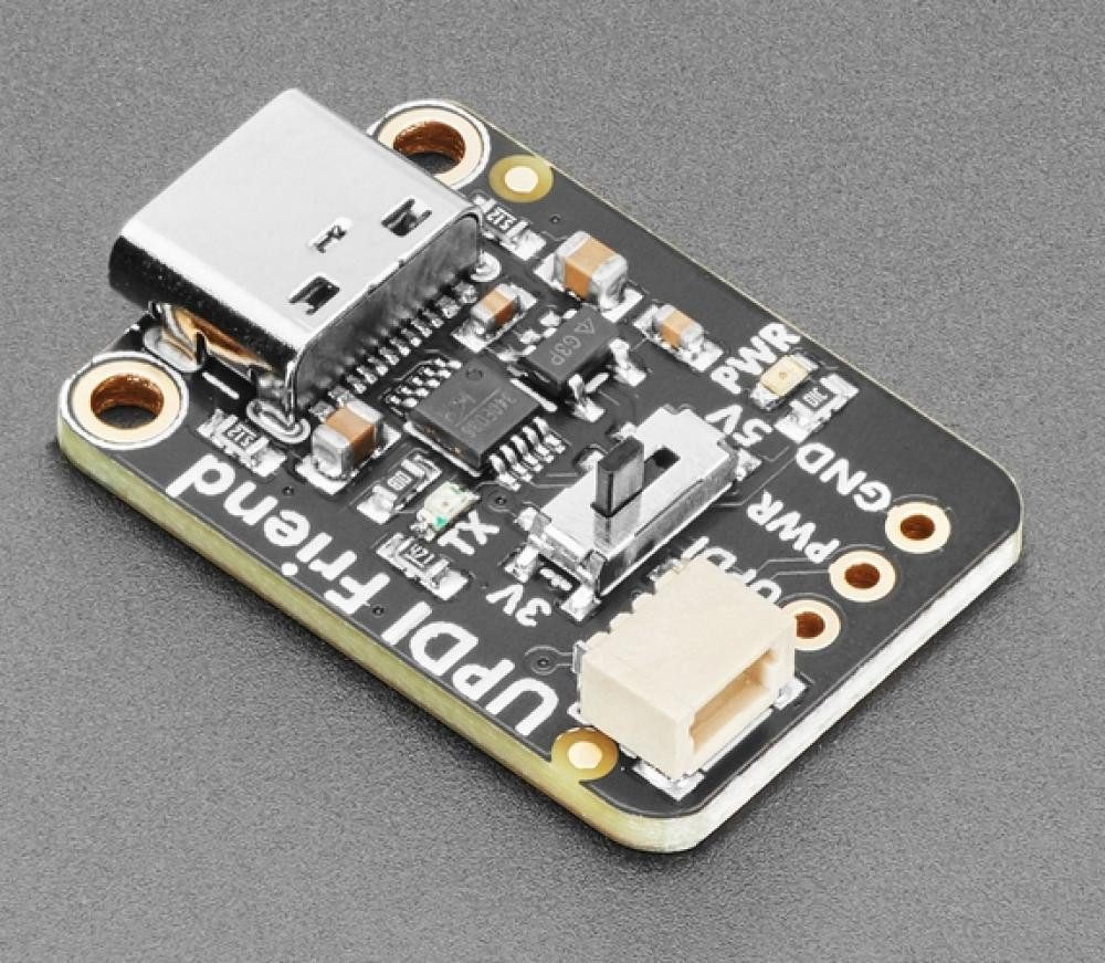 Adafruit UPDI Friend, 3V/5V Stromversorgung, CH340E Chip, USB-C, USB-Adapter