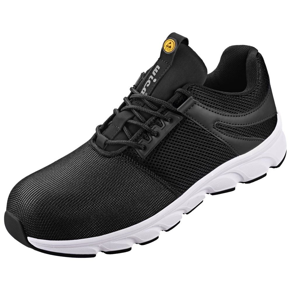 Wica Lanzo S1 Arbeitsshuhe Sicherheitsschuhe ESD Halbschuhe Sicherheitsschuh sportlicher, metallfreier, bequemer Arbeitsschuh