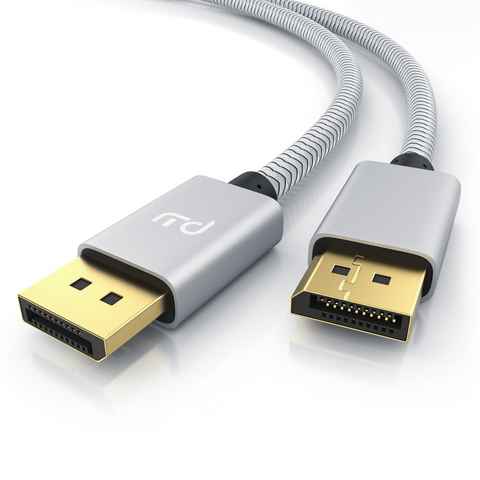 Primewire Audio- & Video-Kabel, DisplayPort, DP 1.4 (100 cm), 8K Premium DP 1.4 Kabel, 8K 7680x4320 @ 60Hz, 4k @ 120Hz mit DSC - 1m